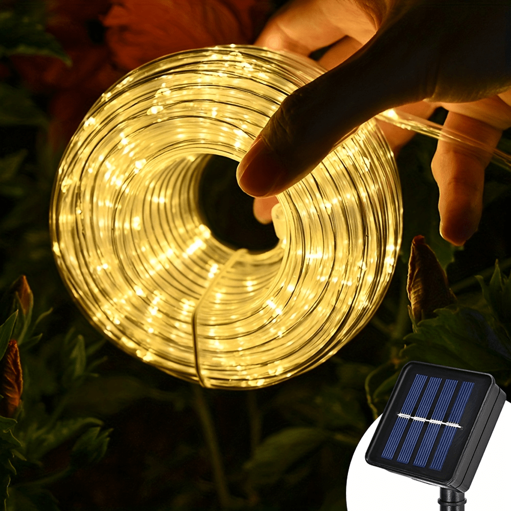 🌙 حبل الإضاءة الشمسية LED – لمسة دافئة لكل زاوية