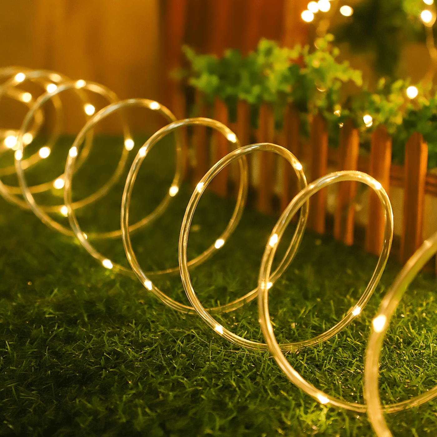 🌙 حبل الإضاءة الشمسية LED – لمسة دافئة لكل زاوية