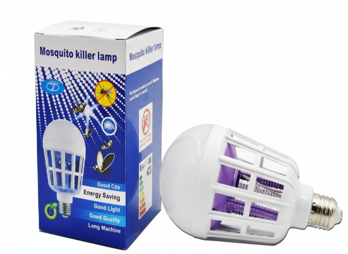 لمبة LED مدمجة مع قاتل حشرات 🦟💡